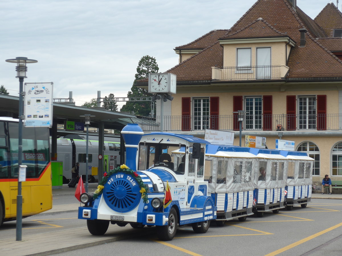 (172'524) - Spiezer Z�gli - BE 370'014 - am 26. Juni 2016 beim Bahnhof Spiez