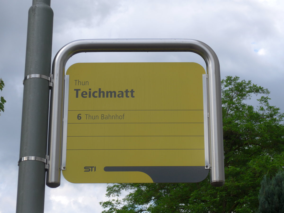(172'764) - STI-Haltestelle - Thun, Teichmatt - am 5. Juli 2016