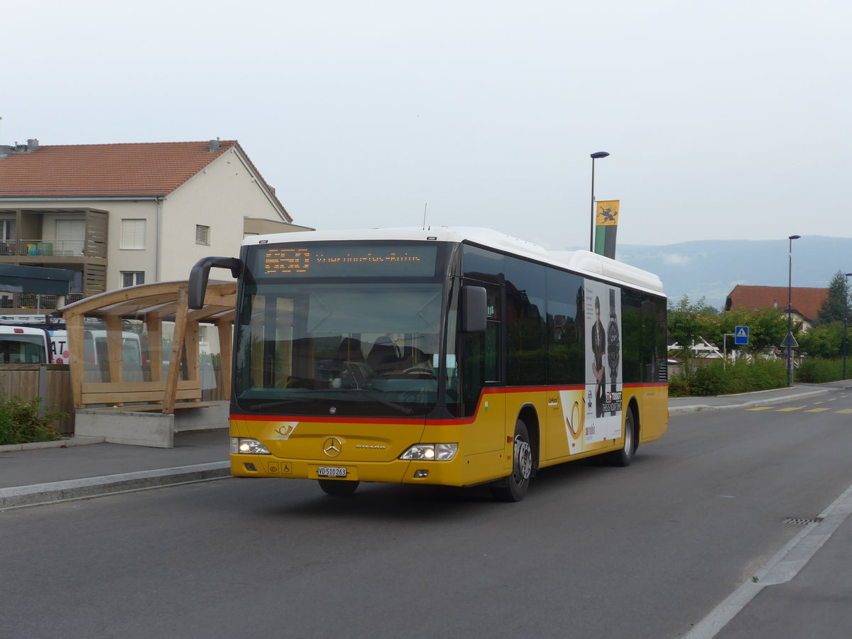 (173'255) - CarPostal Ouest - VD 510'263 - Mercedes am 22. Juli 2016 in Yvonand, Les Vergers