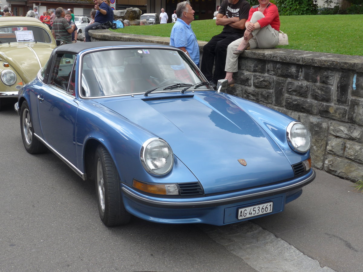 (173'459) - Porsche - AG 453'661 - am 31. Juli 2016 in Adelboden, Dorfstrasse