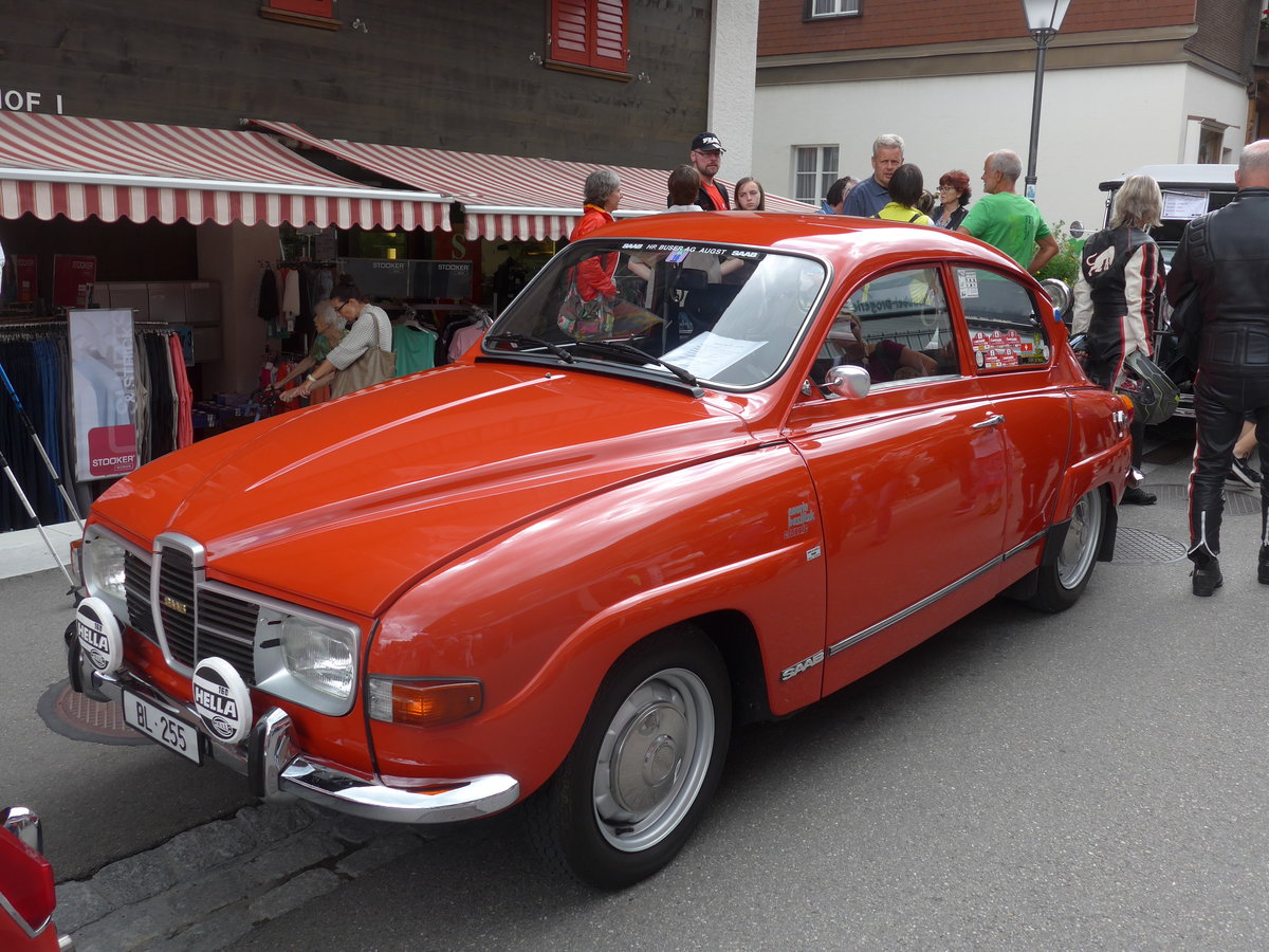 (173'494) - Saab - BL 255 - am 31. Juli 2016 in Adelboden, Dorfstrasse