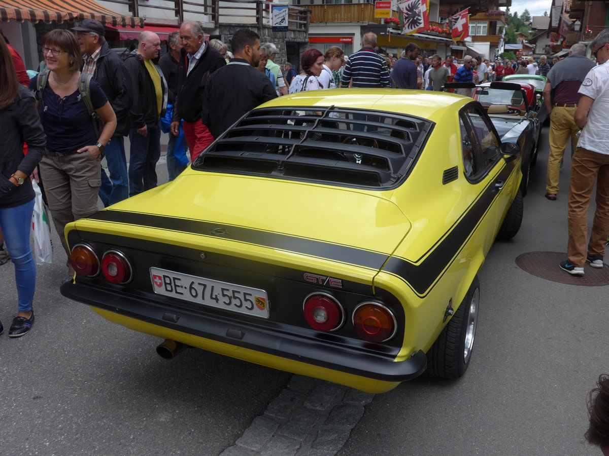 (173'500) - Opel - BE 674'555 - am 31. Juli 2016 in Adelboden, Dorfstrasse