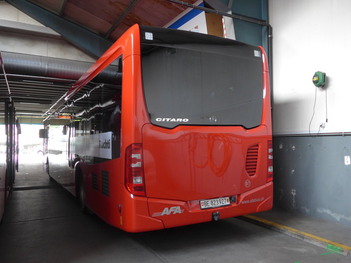 (173'535) - AFA Adelboden - Nr. 97/BE 823'927 - Mercedes am 31. Juli 2016 im Autobahnhof Adelboden