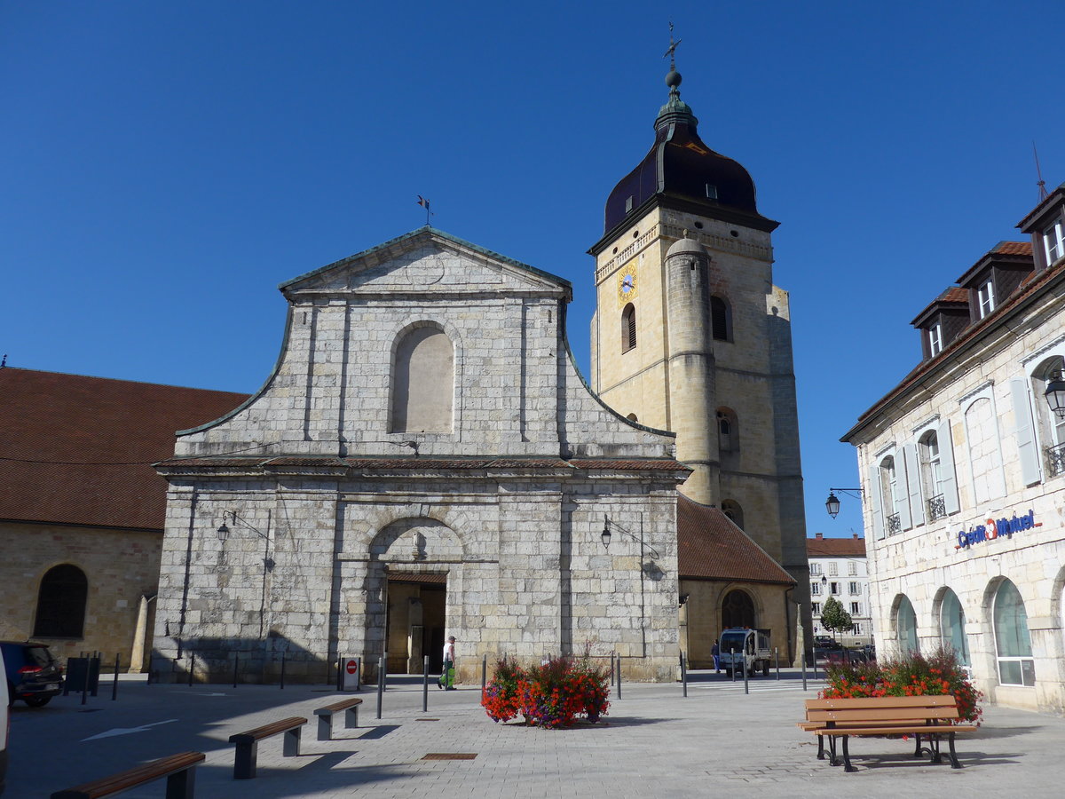 (173'556) - Die Kirche Saint-B�nigne am 1. August 2016 in Pontarlier