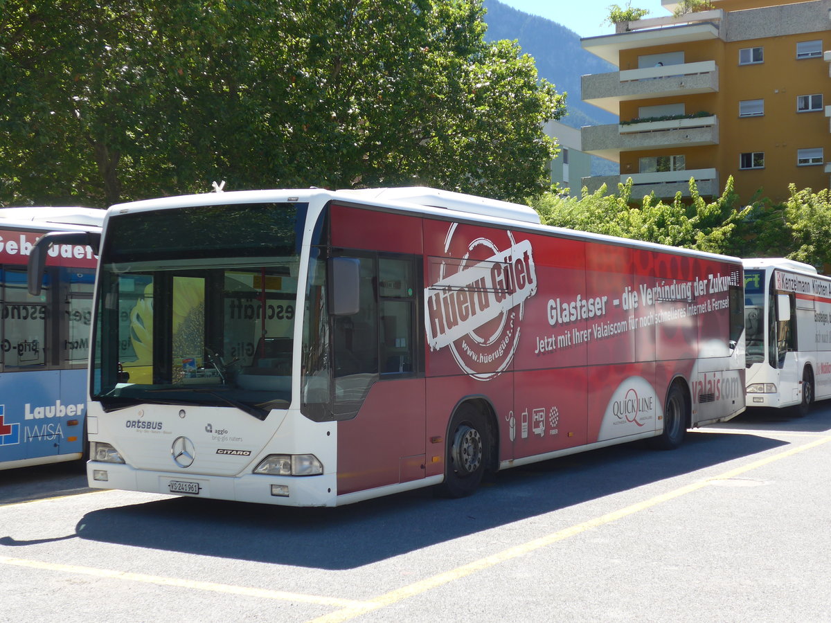 (173'645) - PostAuto Wallis - VS 241'961 - Mercedes am 7. August 2016 in Brig, Garage