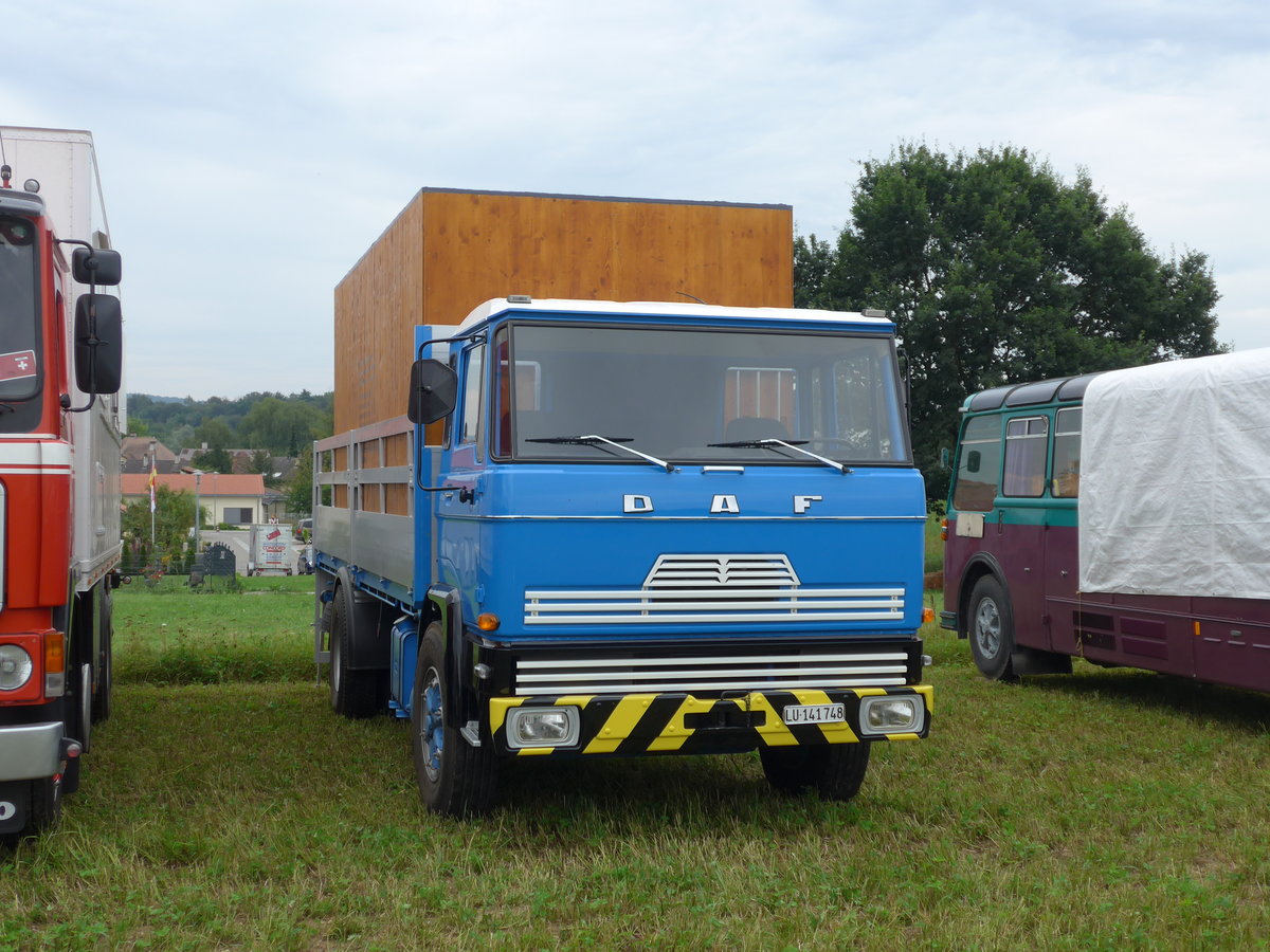 (173'961) - DAF - LU 141'748 - am 20. August 2016 in B�singen, Bahnhof