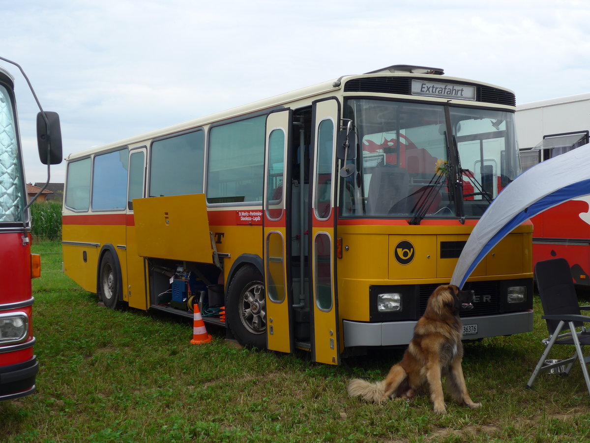 (173'988) - Aus der Schweiz: Roth, Zrich - SH 36'376 - Saurer/Tscher (ex Looser, Elm; ex Mattli, Wassen) am 20. August 2016 in Bsingen, Bahnhof