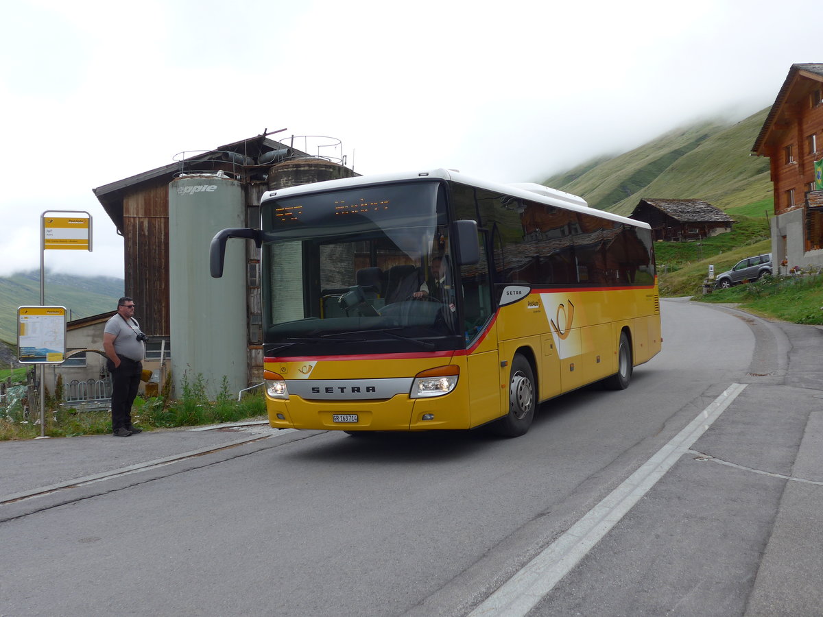 (174'201) - Mark, Andeer - GR 163'714 - Setra (ex GR 8809) am 21. August 2016 in Juf