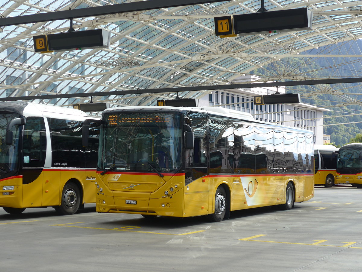 (174'266) - Reptrans, Salouf - GR 43'393 - Volvo am 21. August 2016 in Chur, Postautostation