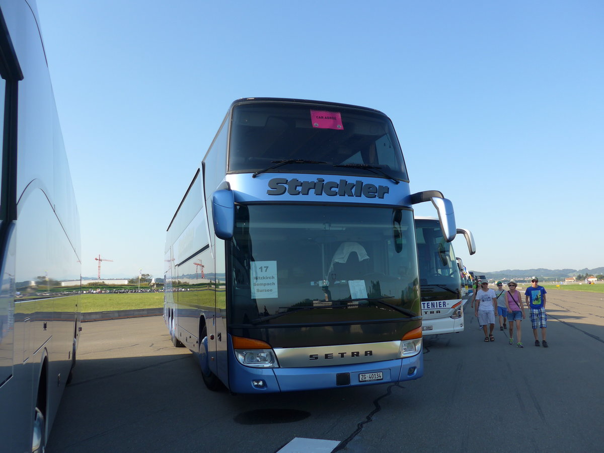 (174'361) - Strickler, Neuheim - ZG 40'134 - Setra am 28. August 2016 in Estavayer-le-Lac, ESAF