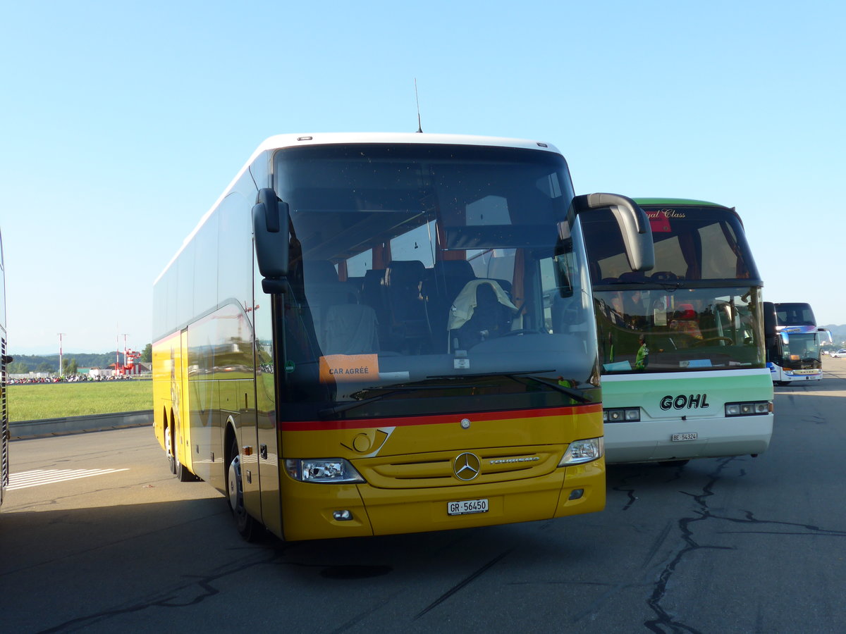 (174'378) - PostAuto Graubnden - GR 56'450 - Mercedes (ex PostAuto Wallis) am 28. August 2016 in Estavayer-le-Lac, ESAF