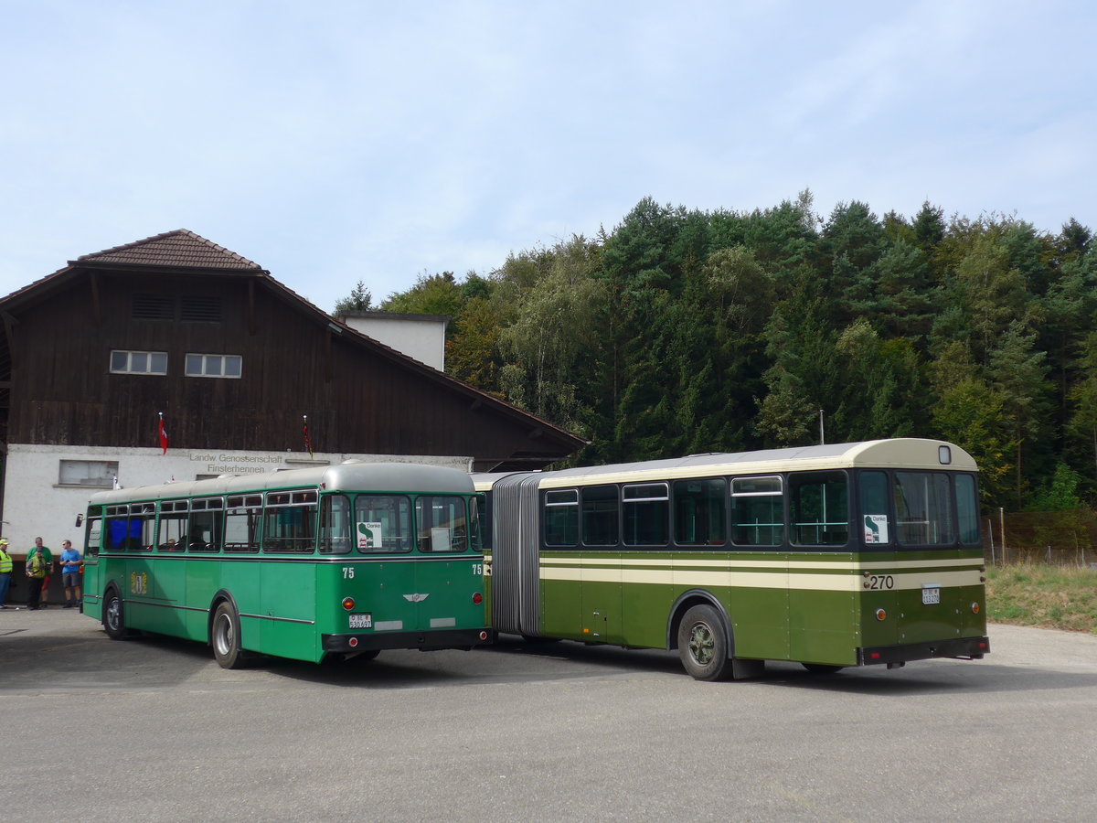 (174'513) - BVB Basel (RWB) - Nr. 75/BE 530'697 - FBW/FHS am 4. September 2016 in Finsterhennen, Landi