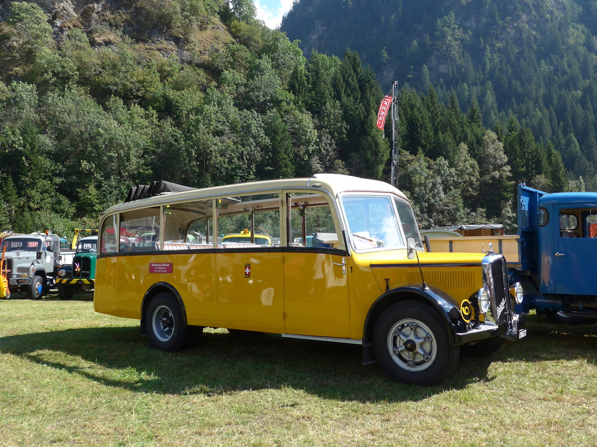 (174'731) - Baumgartner, Horn - Nr. 1/SG 73'505 - Berna/Hess (ex Chiesa, Minusio) am 10. September 2016 in Campo, Saurertreffen