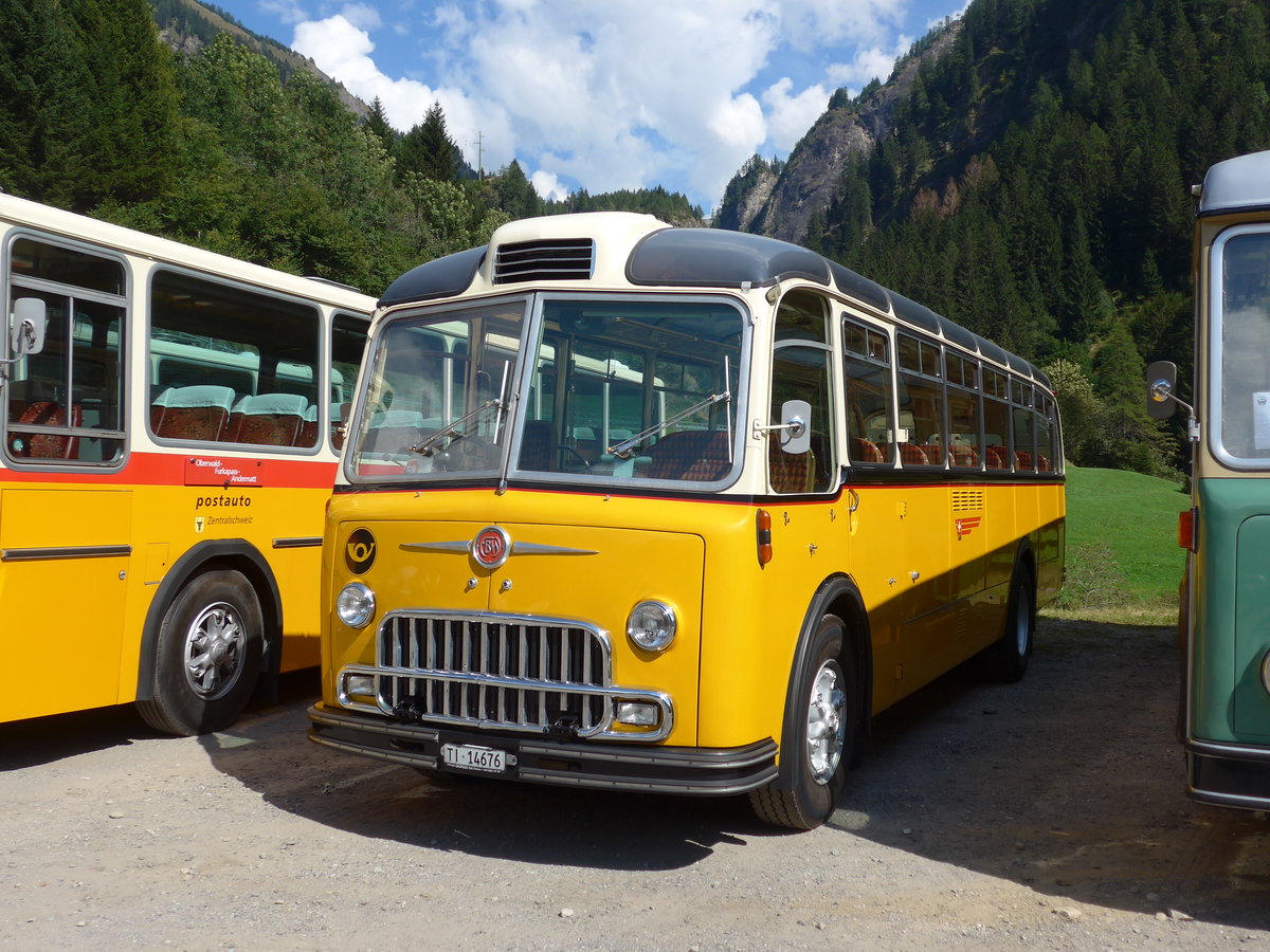 (174'748) - Barenco, Faido - TI 14'676 - FBW/Gangloff (ex Steiner, Bern; ex P 24'048; ex P 21'548) am 10. September 2016 in Campo, Saurertreffen