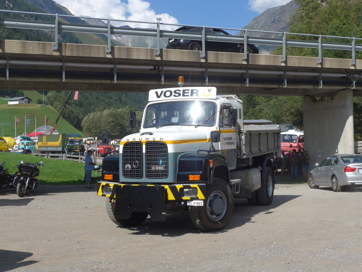 (174'753) - Voser, Henau - SG 61'861 - Saurer am 10. September 2016 in Campo, Saurertreffen