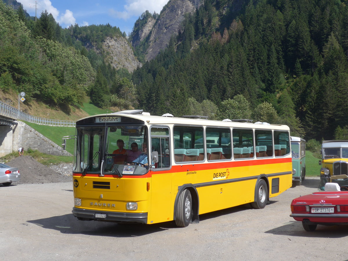 (174'778) - Barenco, Faido - TI 174 U - Saurer/Hess (ex Kammermann, Spiez; ex Flury, Balm; ex P 24'233) am 10. September 2016 in Campo, Saurertreffen