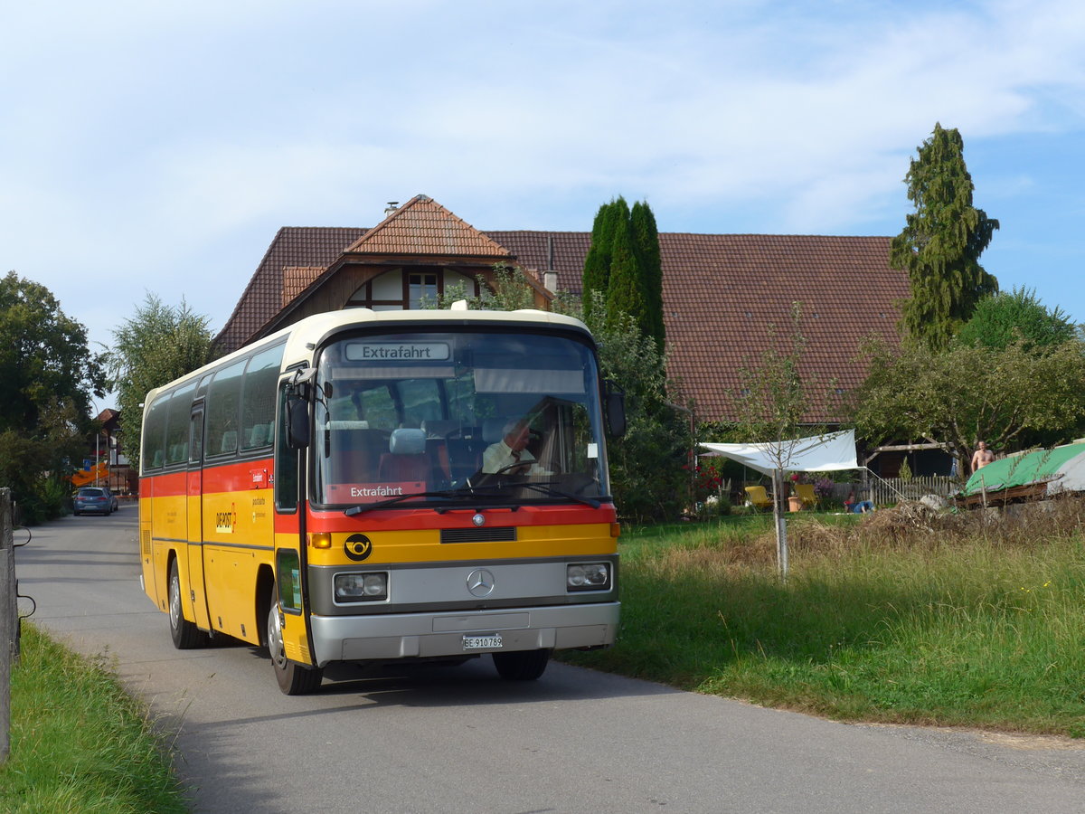 (174'902) - Buzzi, Bern - BE 910'789 - Mercedes (ex Mattli, Wassen) am 11. September 2016 in Murzelen, Murzelenstrasse