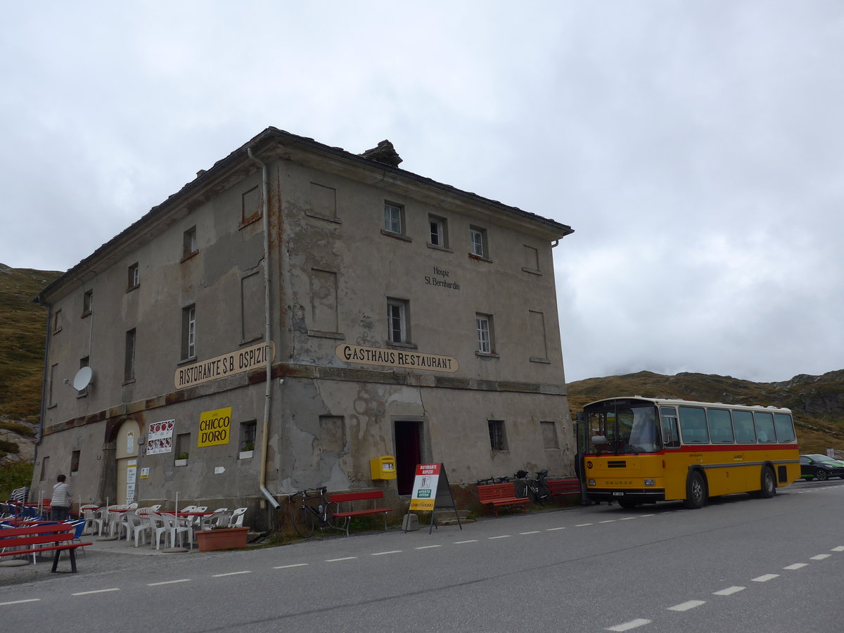 (174'966) - Ristorante S.B. Ospizio am 18. September 2016 auf dem San Bernardinopass
