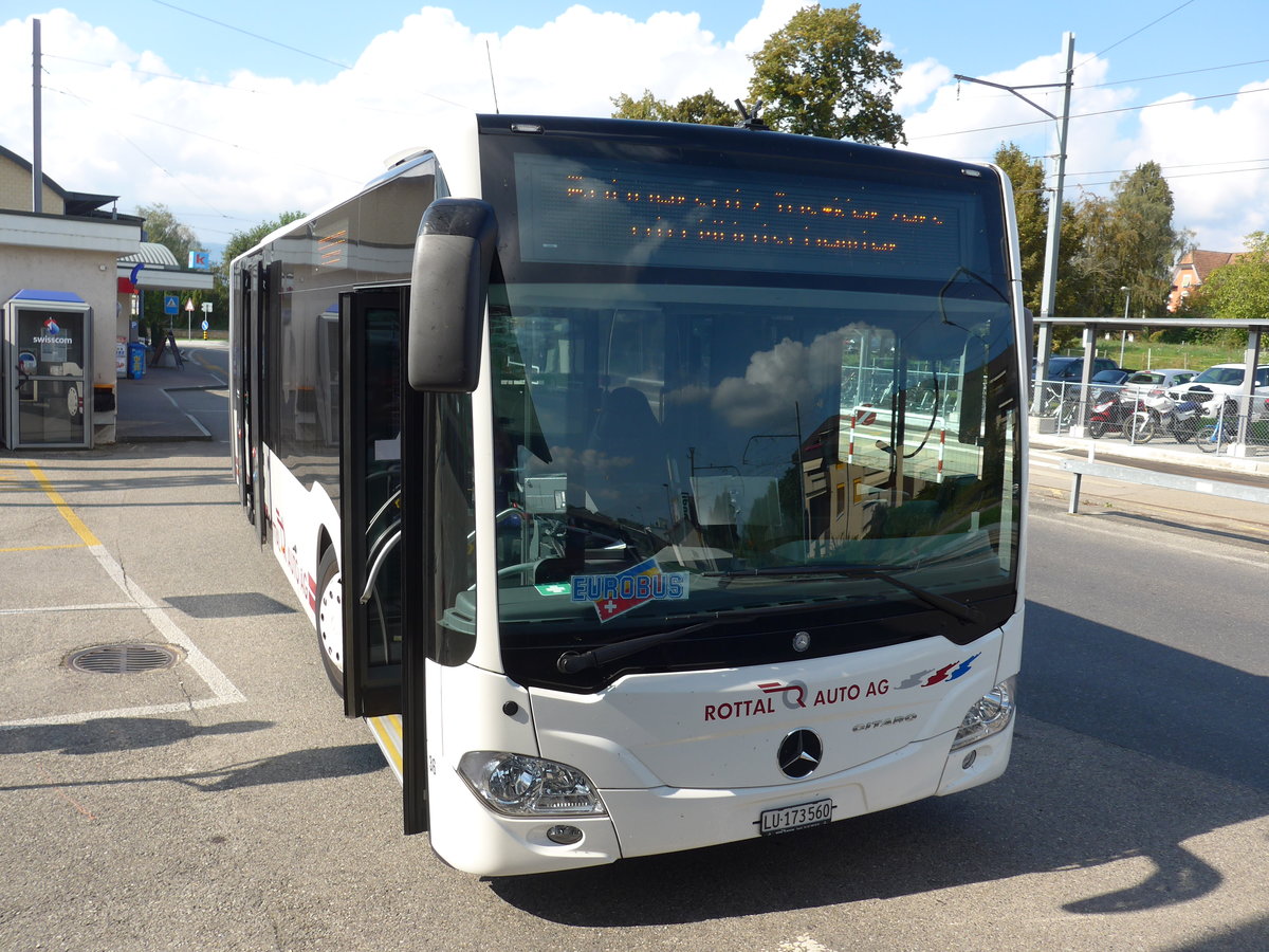 (175'228) - ARAG Ruswil - Nr. 36/LU 173'560 - Mercedes am 26. September 2016 beim Bahnhof Ins