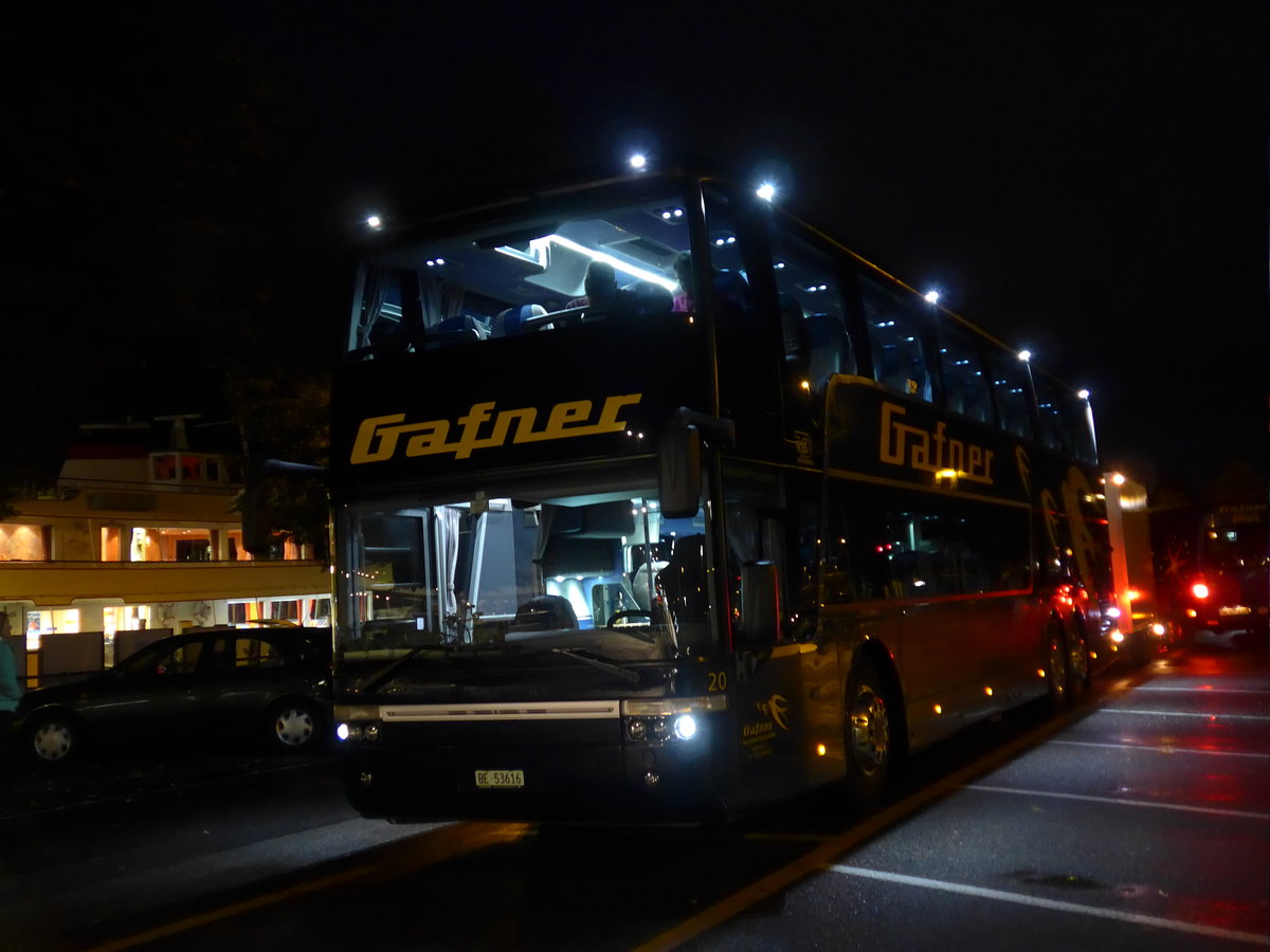 (175'293) - Gafner, Thun - Nr. 20/BE 53'616 - Van Hool am 2. Oktober 2016 in Thun, CarTerminal