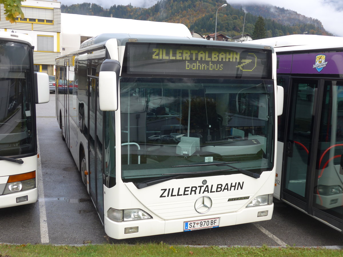 (176'010) - ZVB Jenbach - SZ 970 BF - Mercedes am 20. Oktober 2016 in Jenbach, Garage