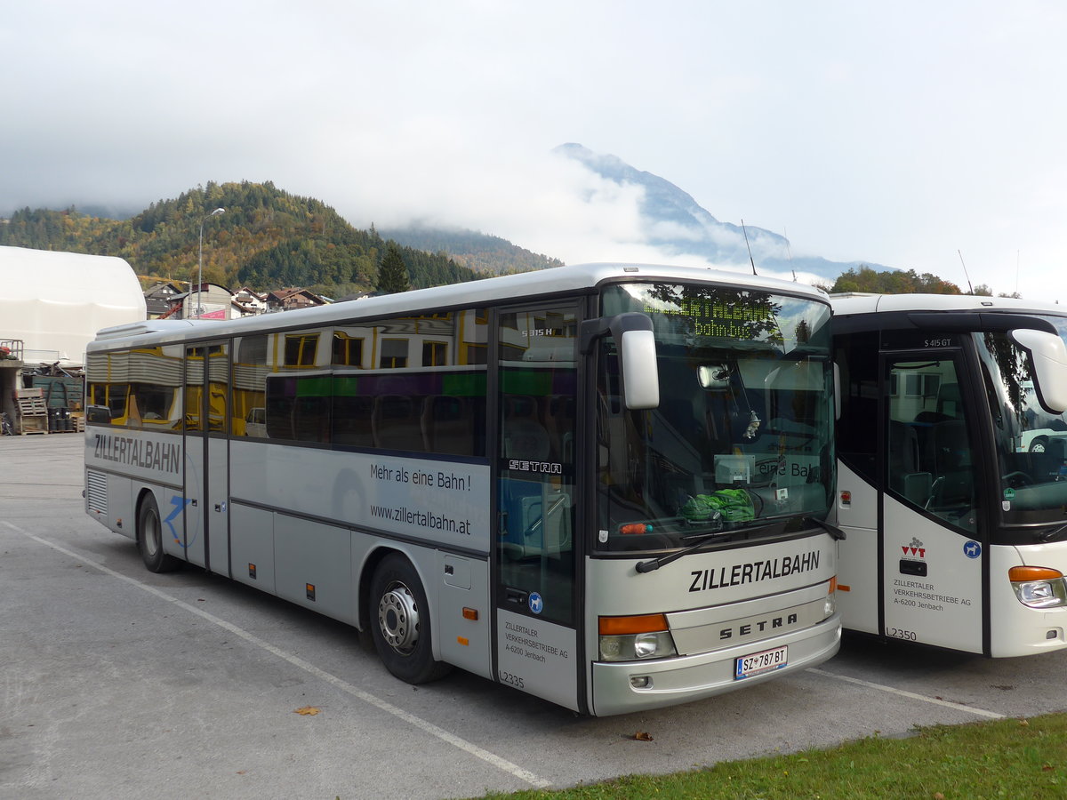 (176'113) - ZVB Jenbach - SZ 787 BT - Setra am 21. Oktober 2016 in Jenbach, Garage