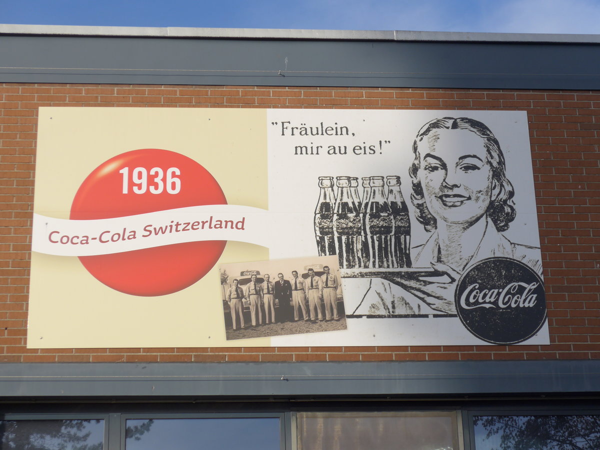 (176'539) - Coca-Cola-Werbung von 1936 am 4. November 2016 in Br�ttisellen