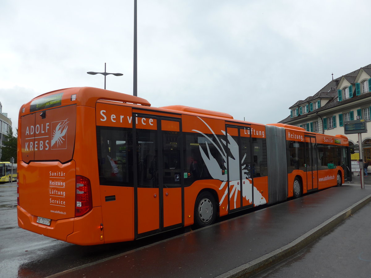 (176'581) - STI Thun - Nr. 171/BE 752'171 - Mercedes am 6. November 2016 beim Bahnhof Thun