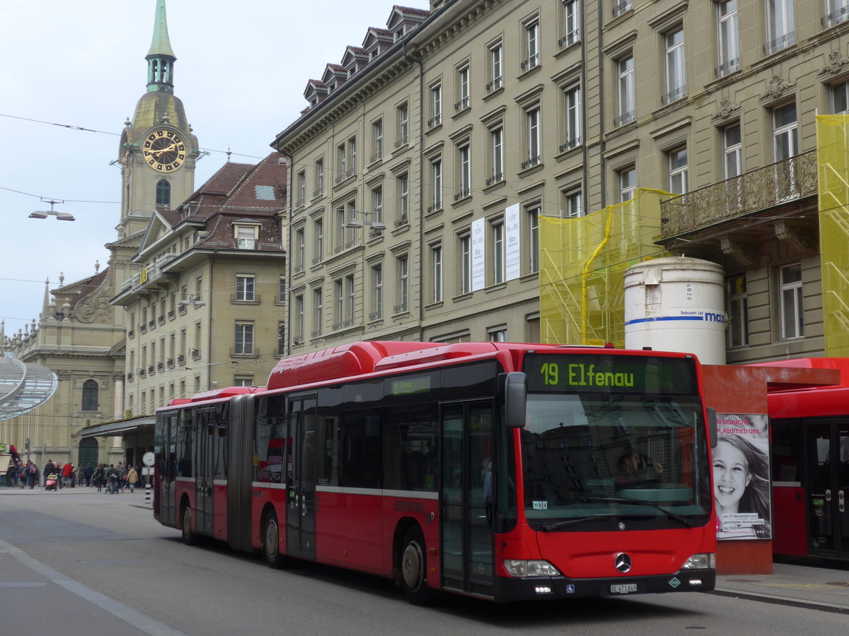 (176'685) - Bernmobil, Bern - Nr. 849/BE 671'849 - Mercedes am 13. November 2016 beim Bahnhof Bern