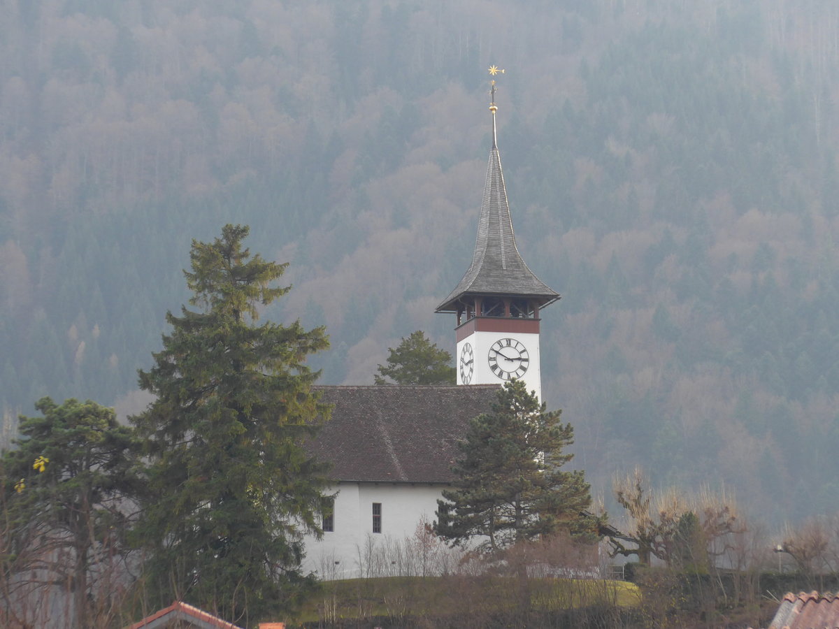 (176'767) - Die Kirche Wimmis am 27. November 2016