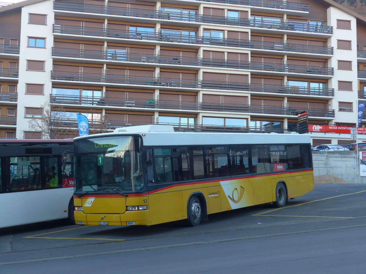 (177'246) - Lathion, Sion - Nr. 13/VS 19'078 - Volvo/Hess (ex Voegtlin-Meyer, Brugg Nr. 90) am 18. Dezember 2016 in Haute-Nendaz, Tlcabine