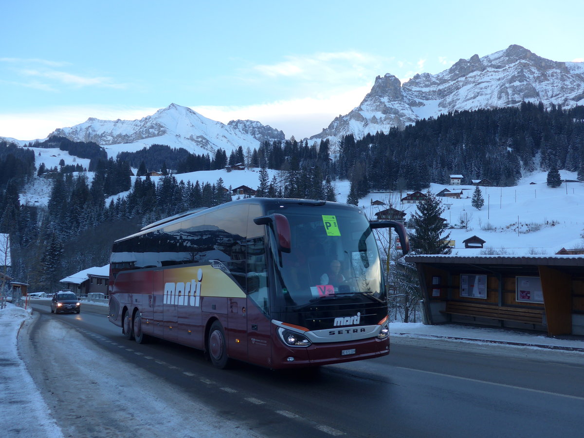 (177'719) - Marti, Kallnach - Nr. 9/BE 572'209 - Setra am 7. Januar 2017 in Adelboden, Oey