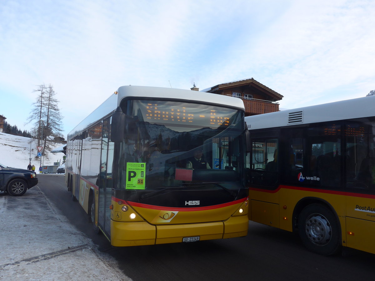 (177'732) - Steiner, Messen - SO 21'149 - Scania/Hess am 7. Januar 2017 in Adelboden, Oey