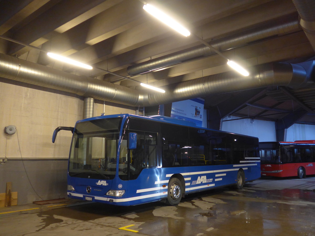 (177'922) - AFA Adelboden - Nr. 58/BE 611'224 - Mercedes am 7. Januar 2017 im Autobahnhof Adelboden