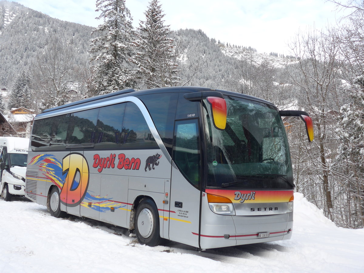 (177'960) - Dysli, Bern - Nr. 24/BE 106'501 - Setra am 8. Januar 2017 in Adelboden, ASB