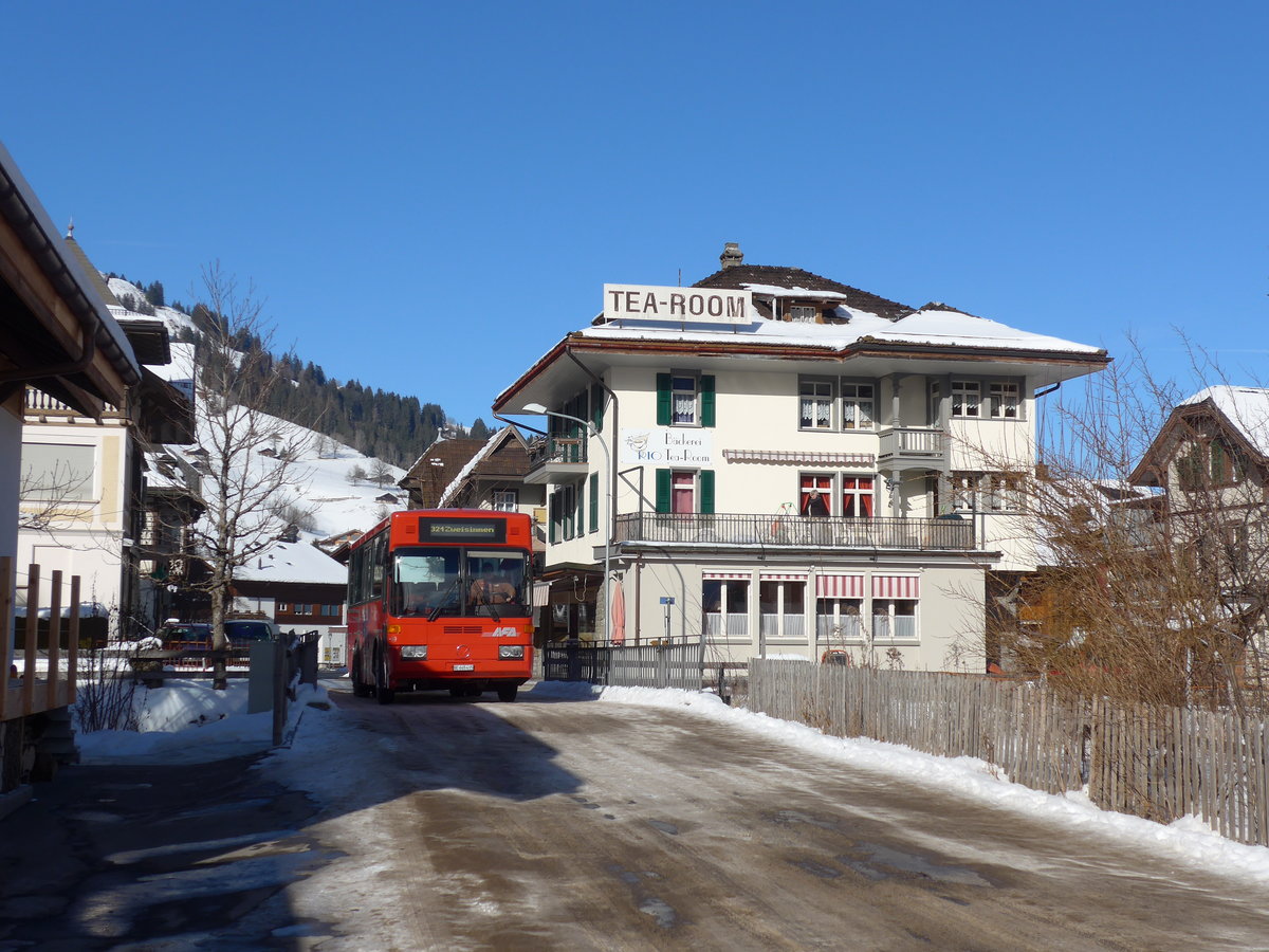 (178'138) - AFA Adelboden - Nr. 50/BE 645'415 - Vetter (ex AVG Grindelwald Nr. 21) am 22. Januar 2017 beim Bahnhof Zweisimmen