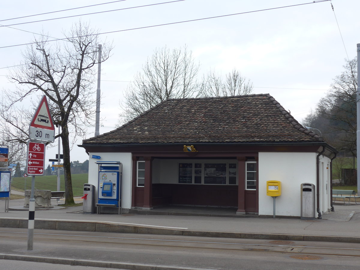 (178'487) - VBZ-Haltestelle - Z�rich, Zoo - am 10. Februar 2017