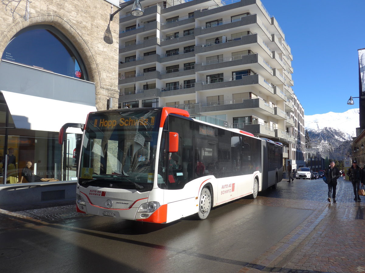 (178'541) - AAGS Schwyz - Nr. 35/SZ 47'635 - Mercedes am 18. Februar 2017 in St. Moritz, Klinik Gut