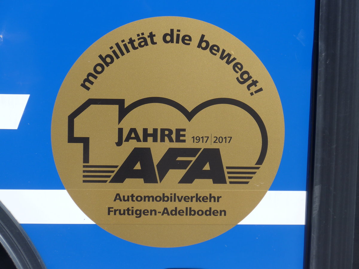 (178'666) - Jubil�umslogo 100 Jahre AFA am 19. Februar 2017