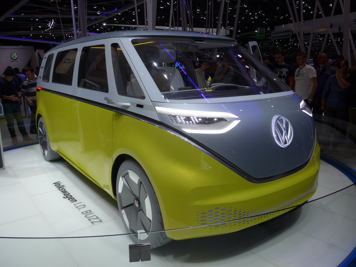 (178'886) - Volkswagen Buzz am 11. M�rz 2017 im Autosalon Genf
