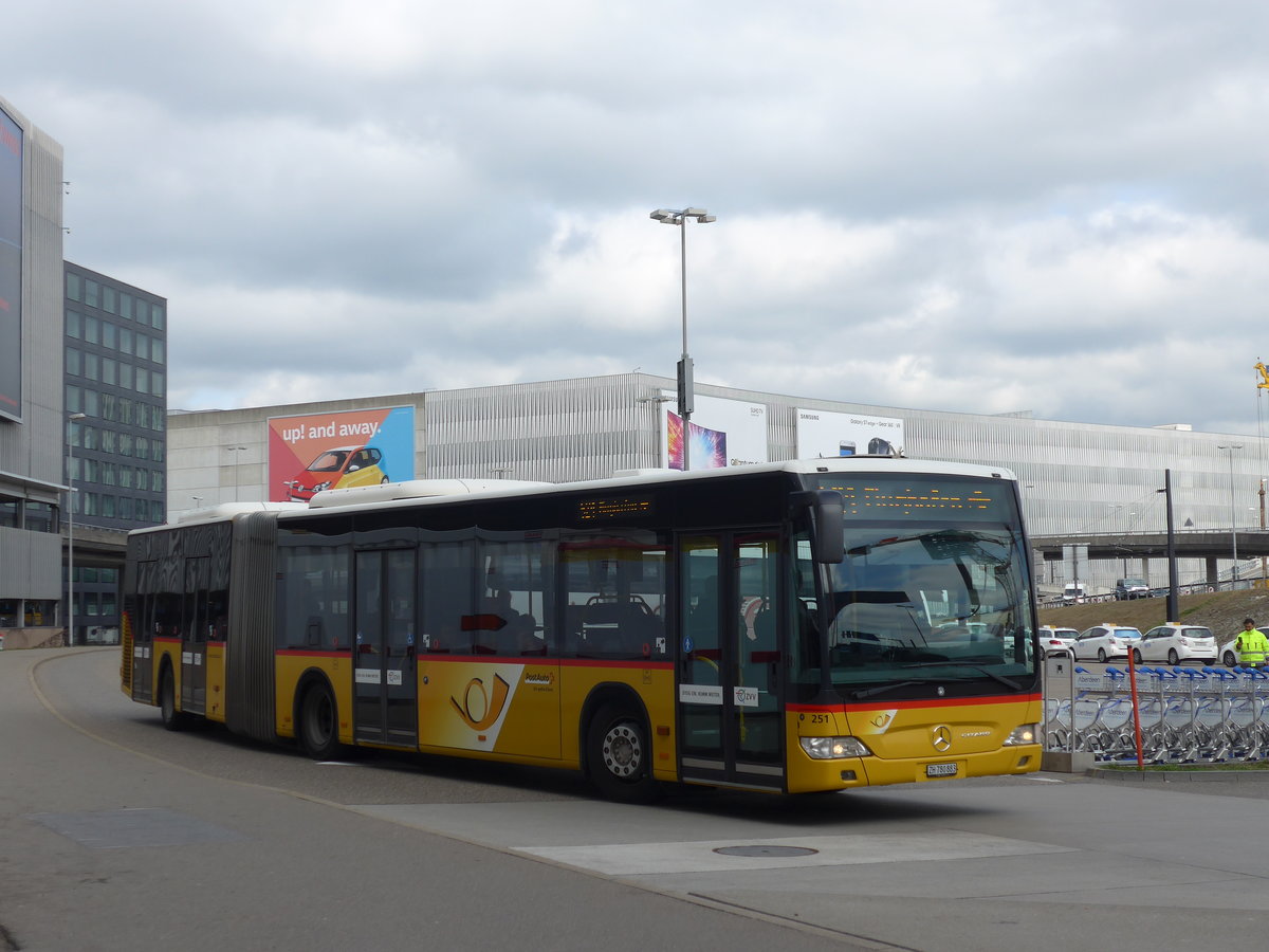 (179'096) - PostAuto Zrich - Nr. 251/ZH 780'883 - Mercedes am 20. Mrz 2017 in Zrich, Flughafen