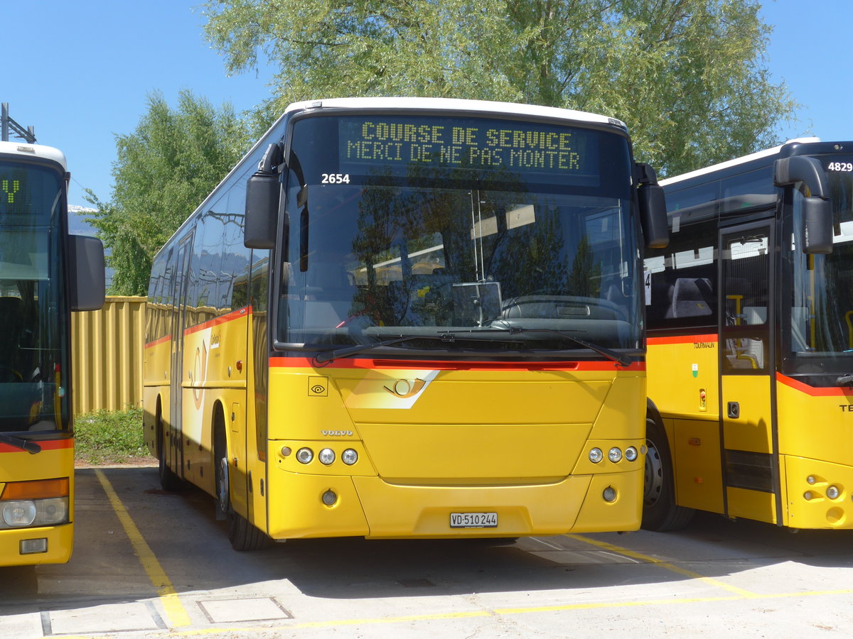 (179'863) - CarPostal Ouest - VD 510'244 - Volvo (ex P 25'165) am 29. April 2017 in Yverdon, Garage