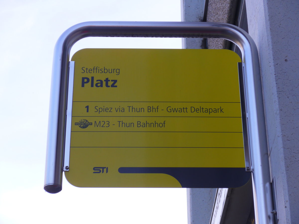 (179'973) - STI-Haltestelle - Steffisburg, Platz - am 30. April 2017