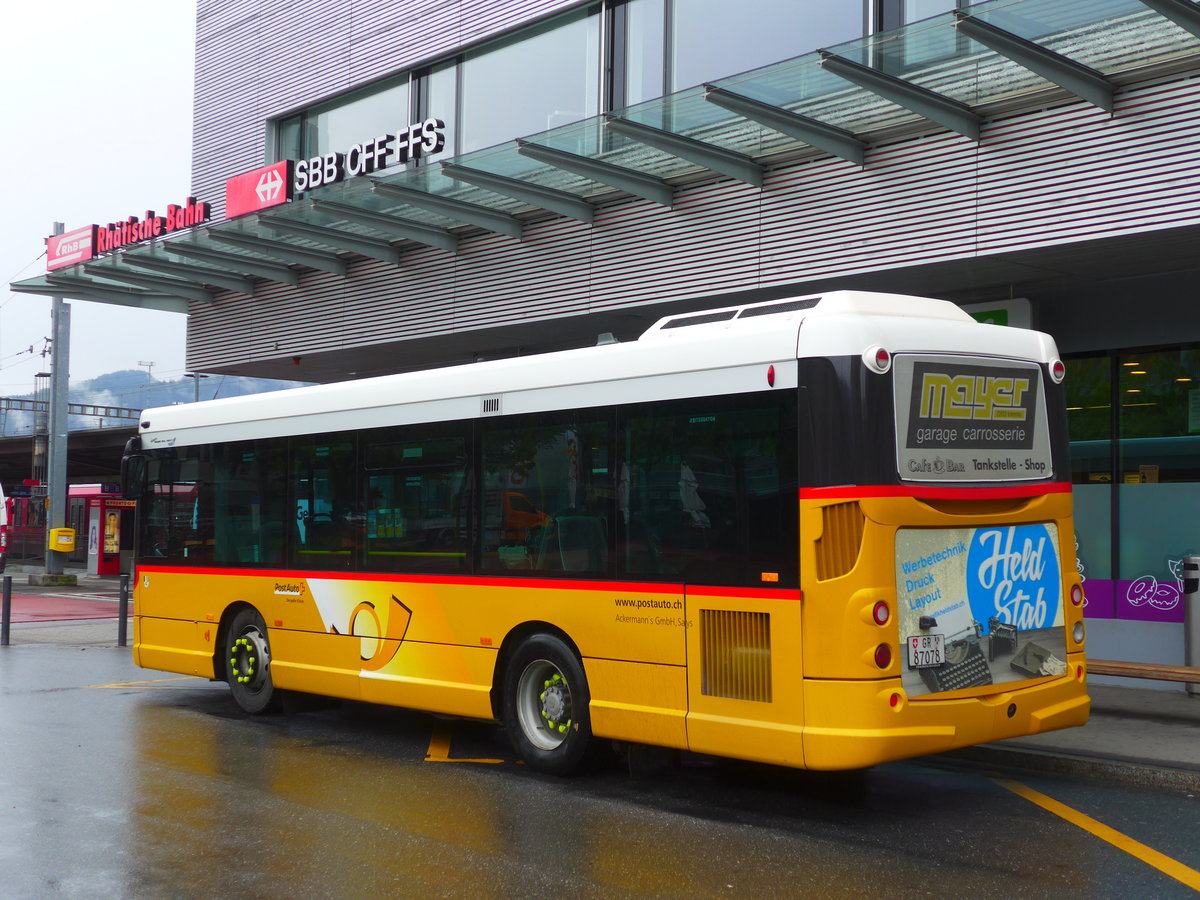 (179'980) - Ackermann, Says - GR 87'078 - Irisbus am 4. Mai 2017 beim Bahnhof Landquart