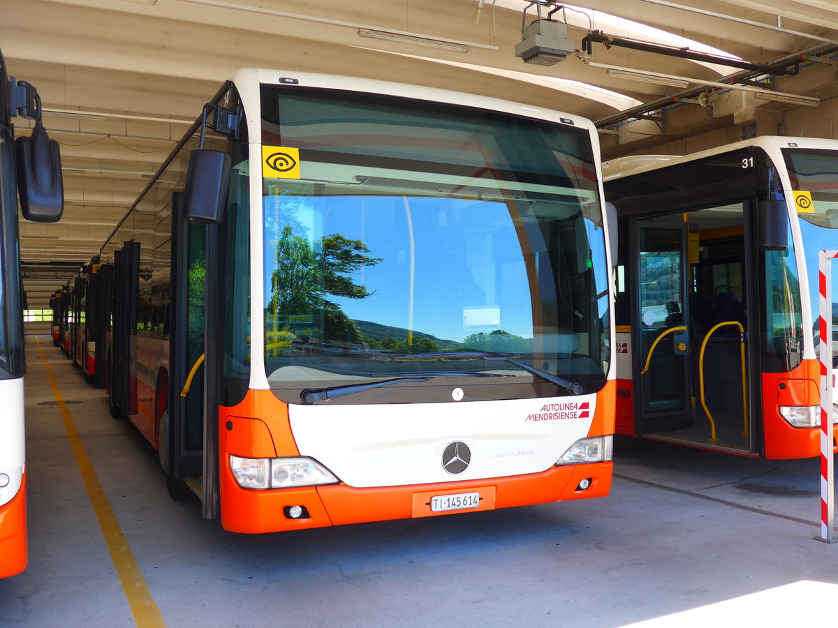 (180'049) - AMSA Chiasso - Nr. 14/TI 145'614 - Mercedes am 13. Mai 2017 in Balerna, Rimessa