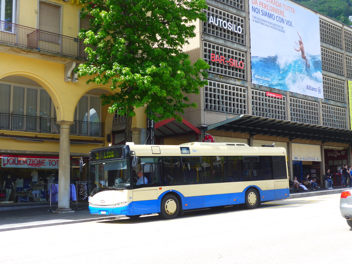 (180'091) - FART Locarno - Nr. 84/TI 229'184 - Solaris am 13. Mai 2017 beim Bahnhof Locarno