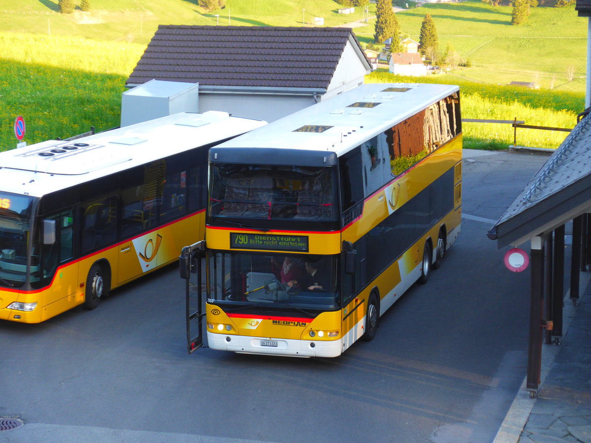 (180'281) - PostAuto Ostschweiz - SG 273'223 - Neoplan (ex P 27'022) am 21. Mai 2017 in Wildhaus, Dorf