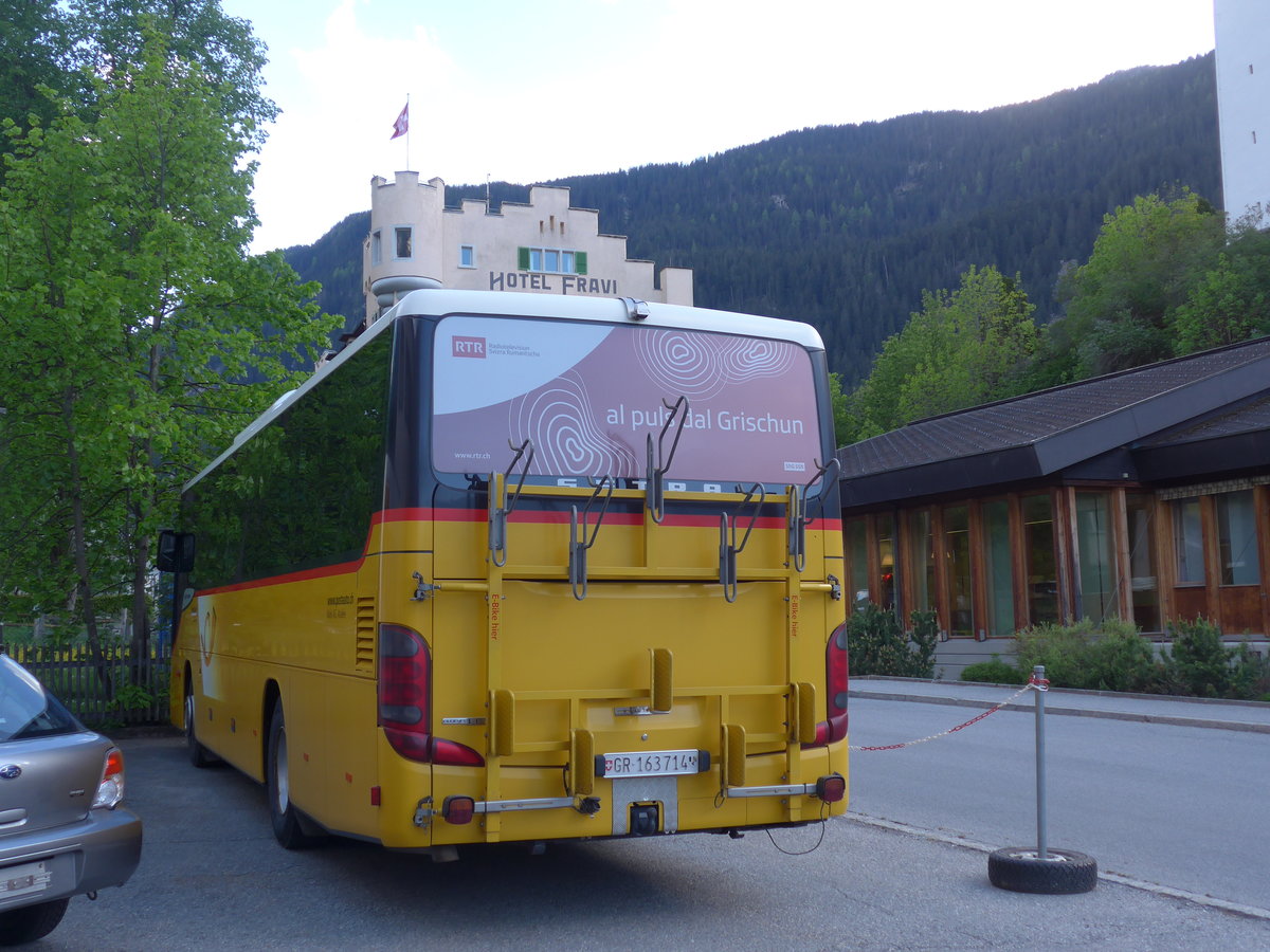 (180'435) - Mark, Andeer - GR 163'714 - Setra (ex GR 8809) am 22. Mai 2017 in Andeer, Garage