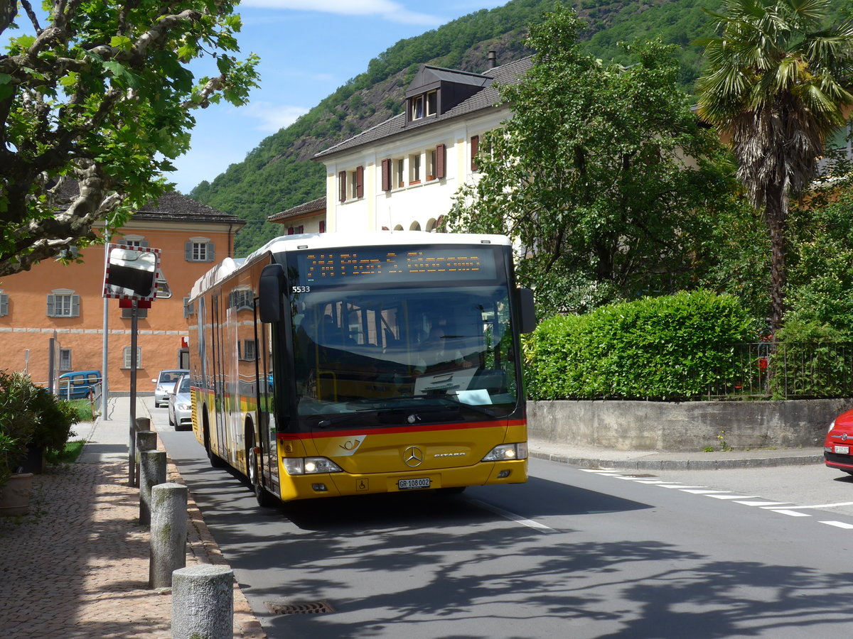 (180'516) - TpM, Mesocco - Nr. 2/GR 108'002 - Mercedes am 23. Mai 2017 in Grono, Paese