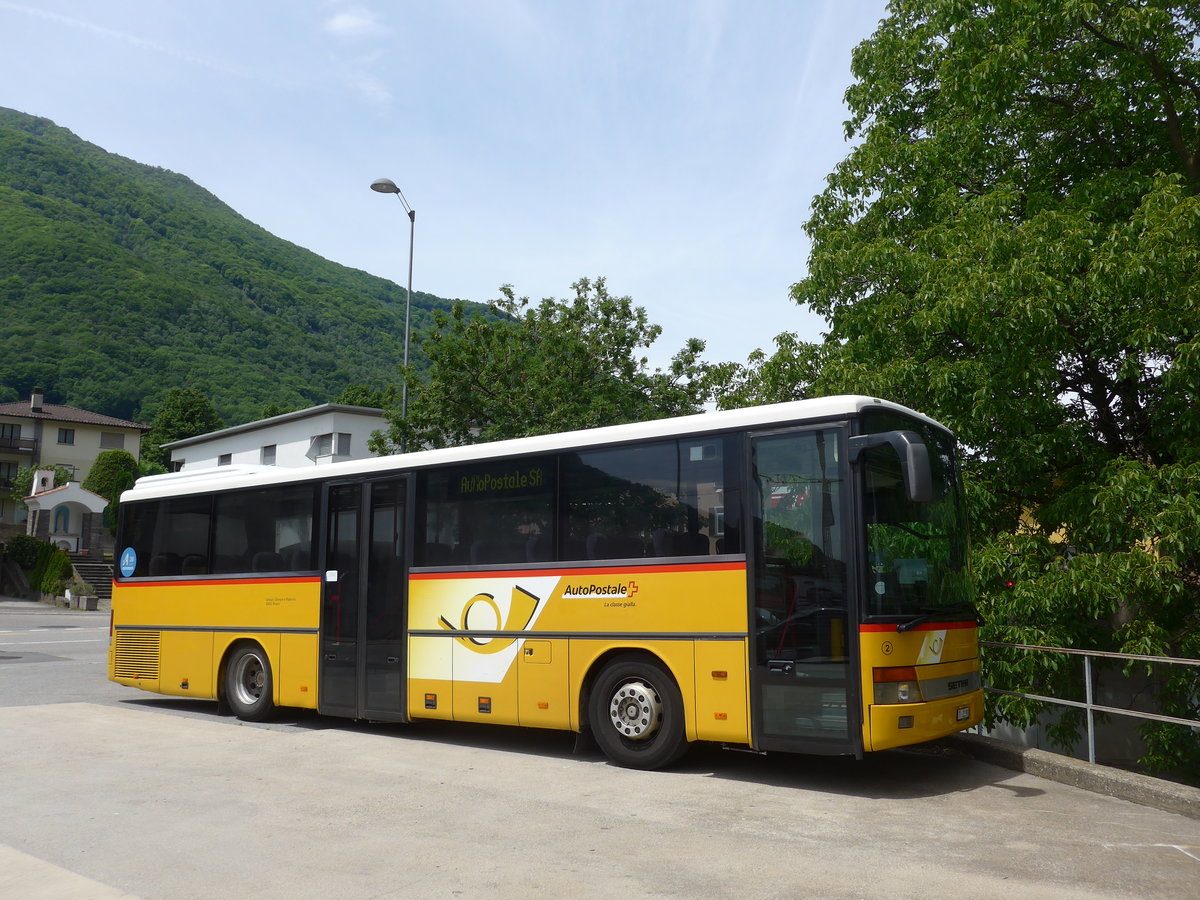 (180'569) - Ghezzi, Rivera - Nr. 2/TI 21'393 - Setra am 23. Mai 2017 in Rivera, Garage